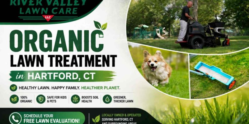 Organic lawn treatment in Hartford
